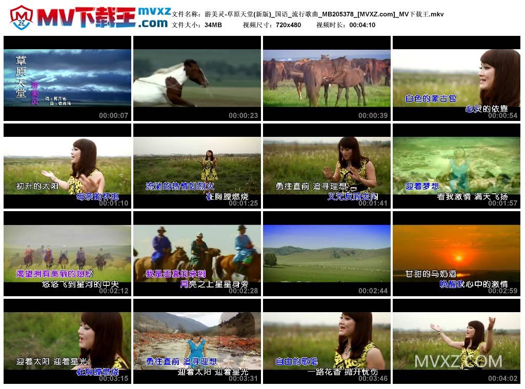 游美灵-草原天堂(新版)_国语_流行歌曲_MB205378